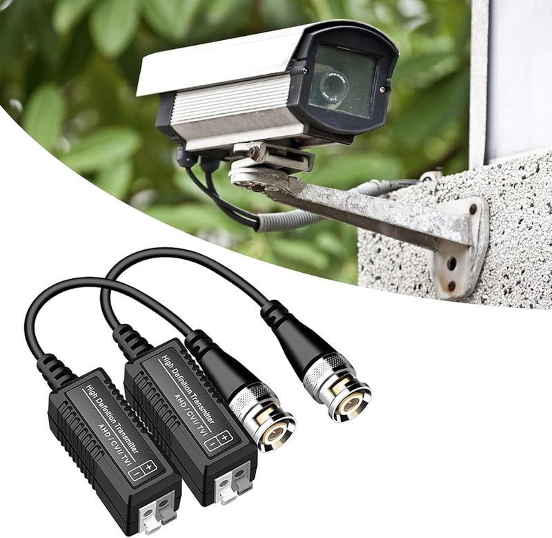 زوج جهاز إرسال واستقبال فيديو CCTV السلبي BNC زوج كابل ملتوي Cat5 - Image 2